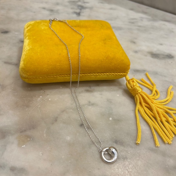 Tiffany & Co. SIlver Elsa Peretti Circle Necklace - Picture 2 of 5